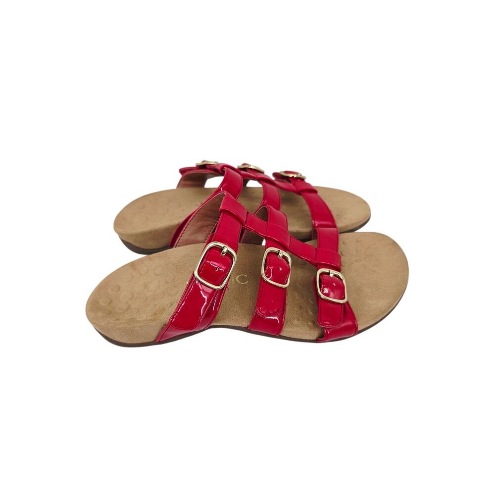 Vionic Misa Women’s Triple Strap Sandal Red 6